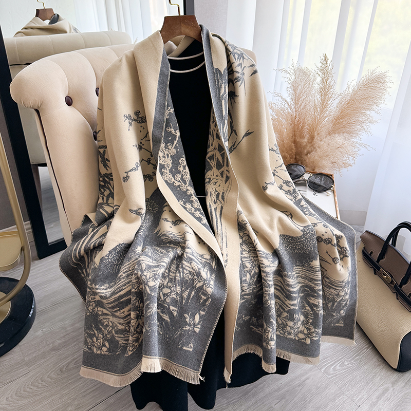 Women Winter Cashmere Scarf Wh - огляд і ціна Woven Scarf Blanket
