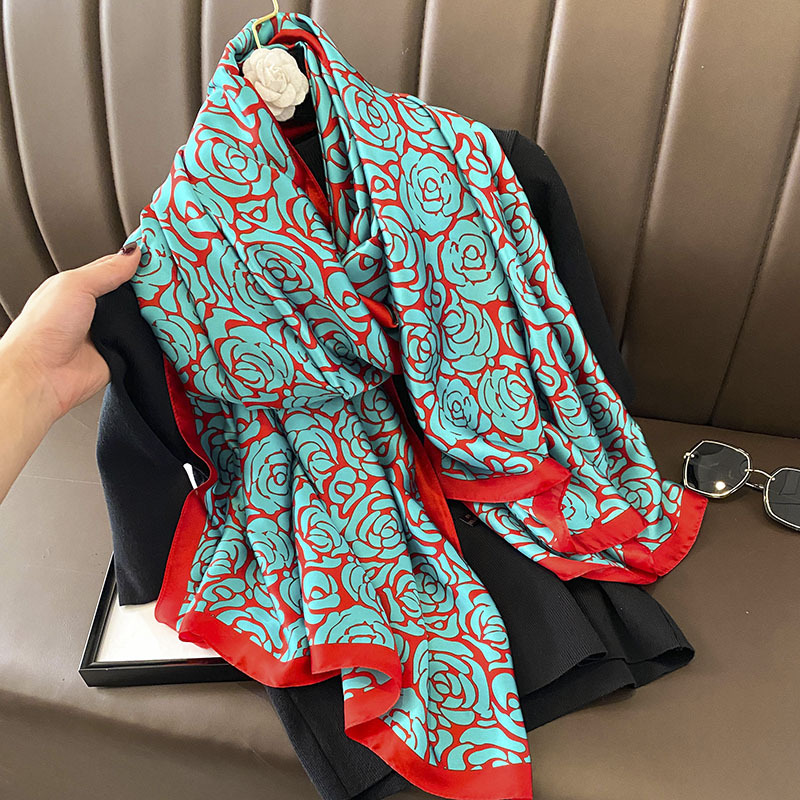 Fashion Print Large Shawl Wrap - огляд і ціна Scarf Silk Square