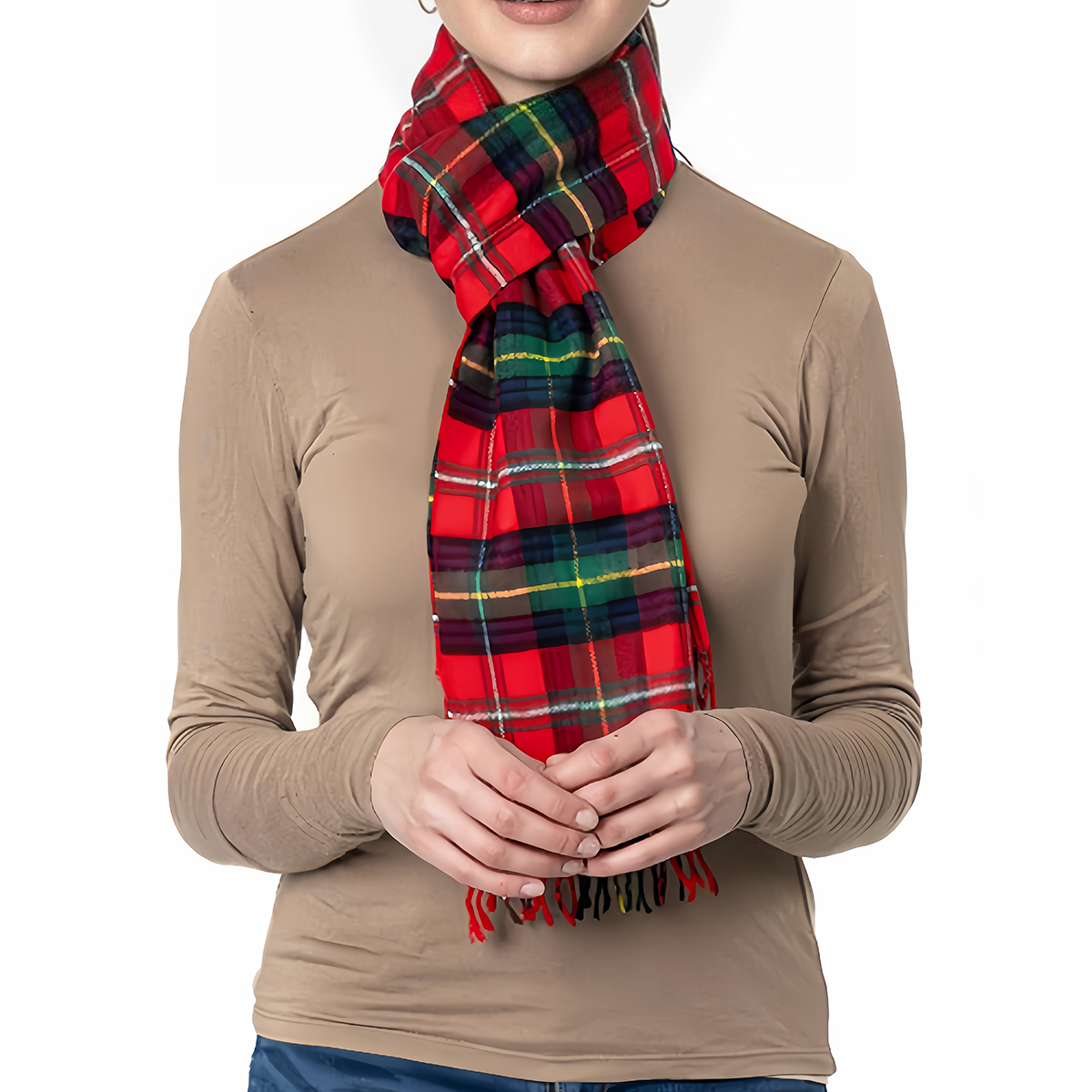 1pc classic plaid ultra soft a - огляд і ціна Muffler Men Wool