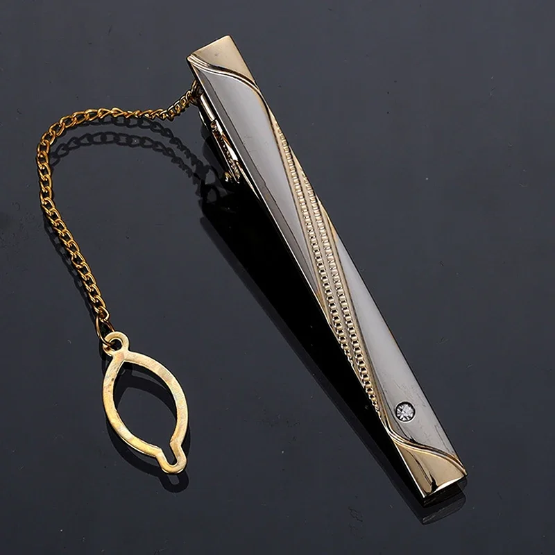 Men Metal Simple Necktie Buckl - огляд і ціна Tie Clip Silver