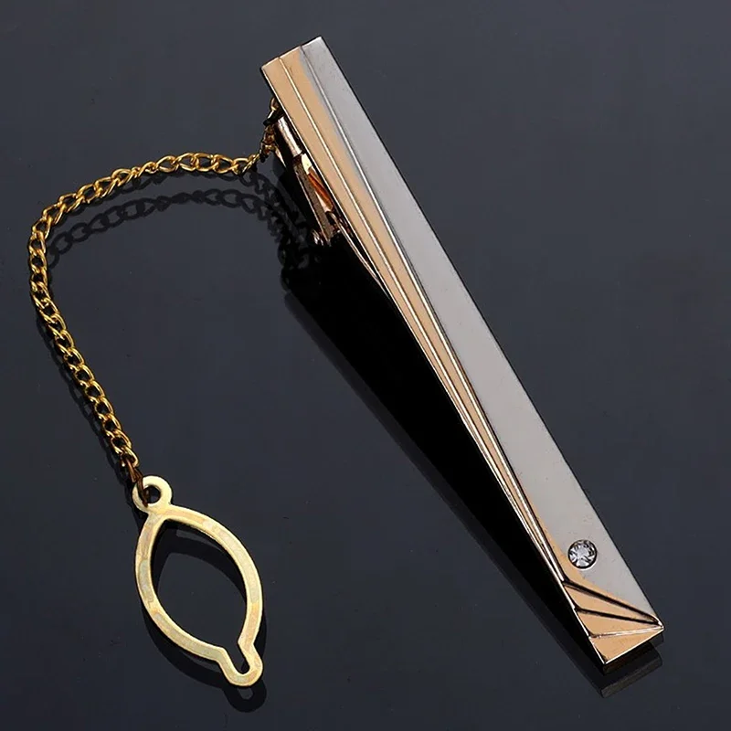 Men Metal Simple Necktie Buckl - огляд і ціна Tie Clip Silver