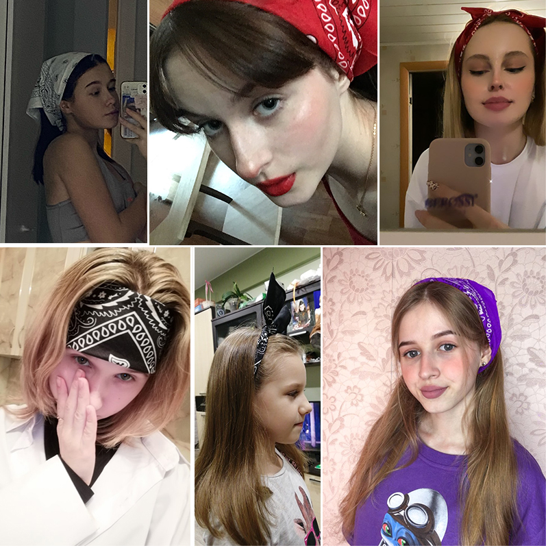New Headbands Unisex Cotton Ba - огляд і ціна Bandana Cotton