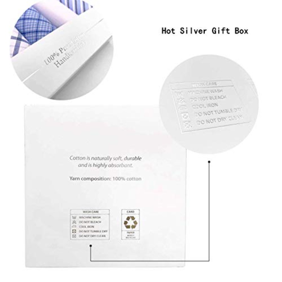 5 Pack Handkerchief Mens Cotto - огляд і ціна Handkerchief Cotton Men