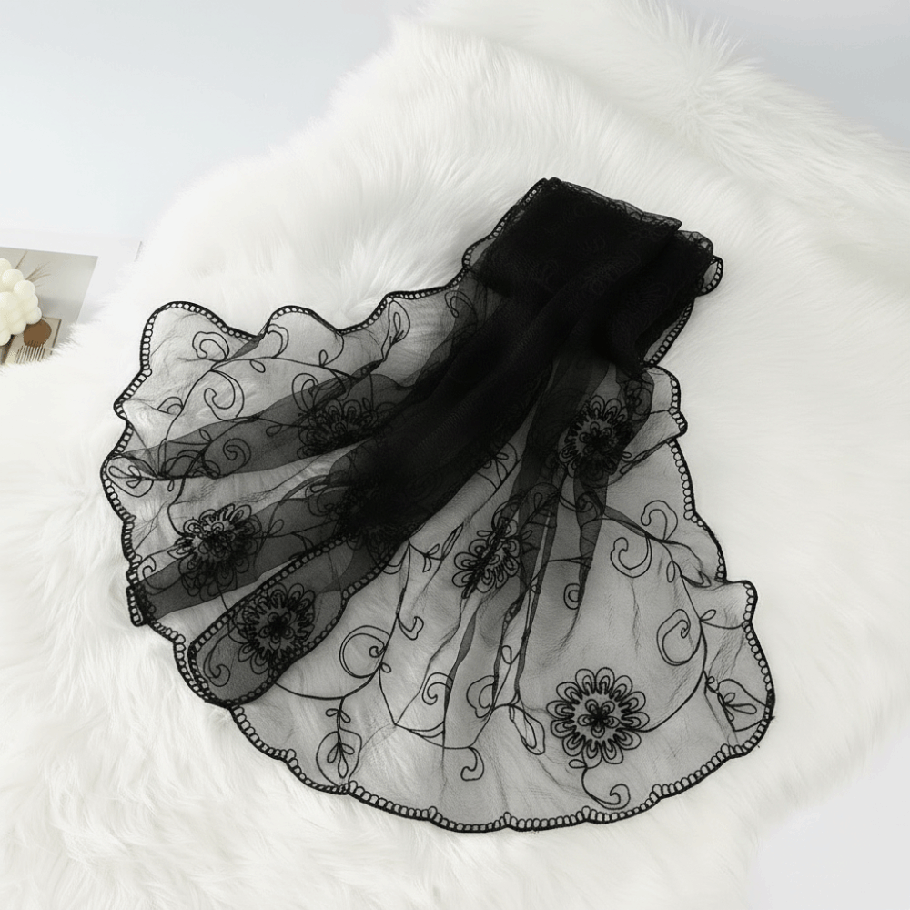 Lace Scarf Embroidered Floral  - огляд і ціна Stole Wedding Shawl