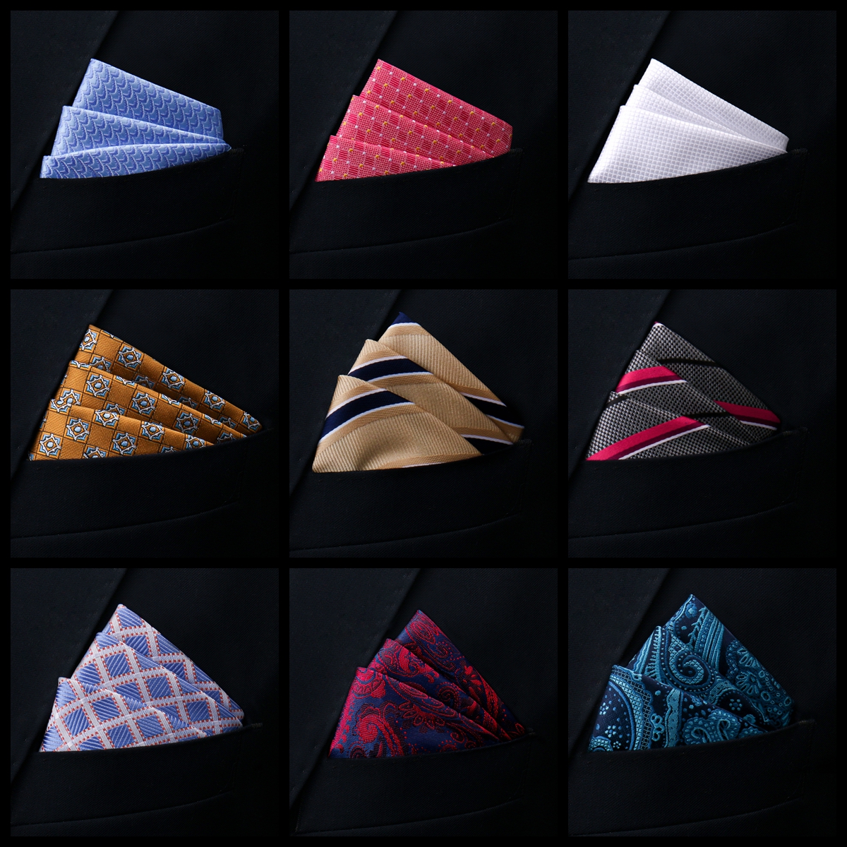 New Style Handkerchief Hot sal - огляд і ціна Pocket Square Set